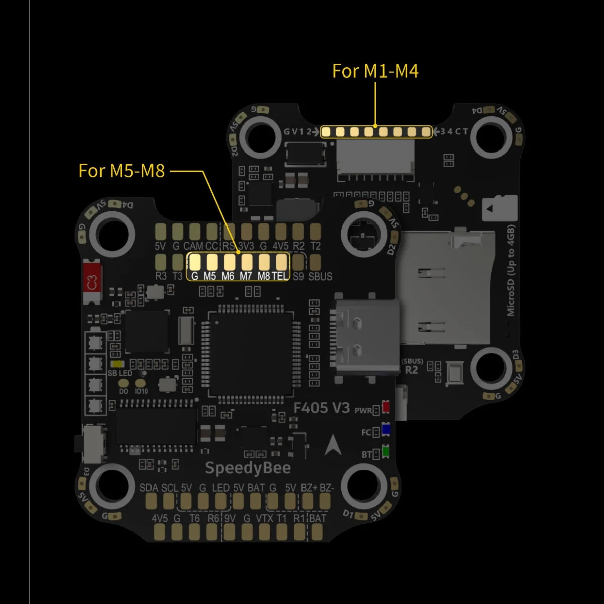 Політний стек SpeedyBee F405 v3 ESC 50A