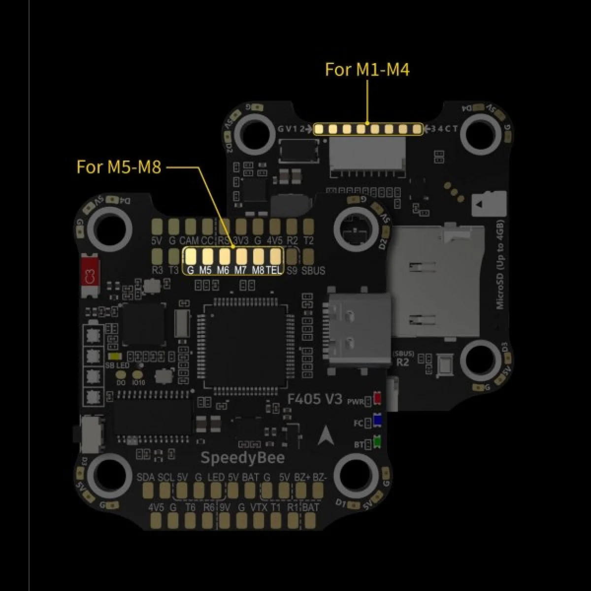 Політний стек GEPRC F405 FC+ 50A ESC 4 in 1 2-6S