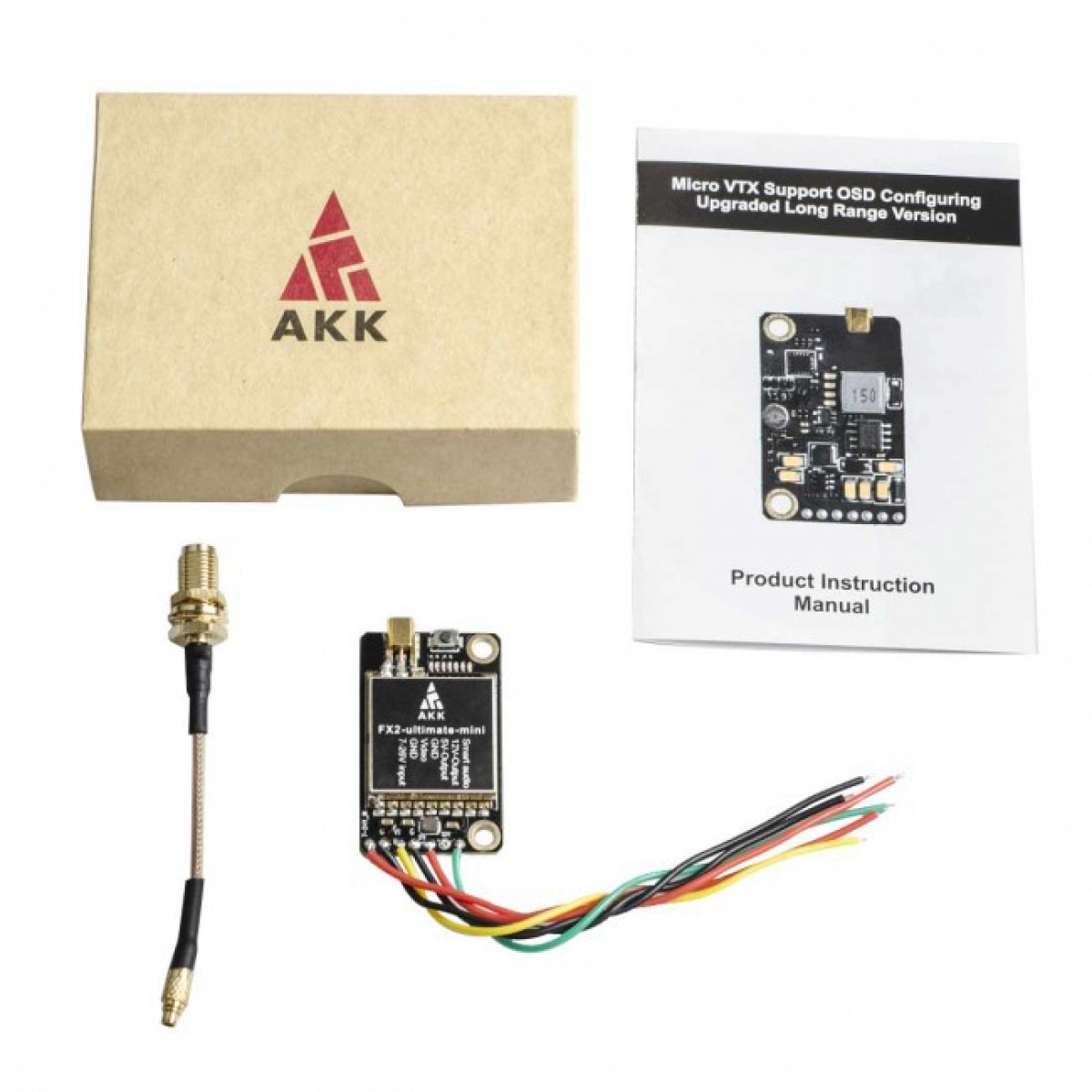Відеопередавач для FPV AKK FX2-ultimate-mini 25/200/600/1200mW 5.8G