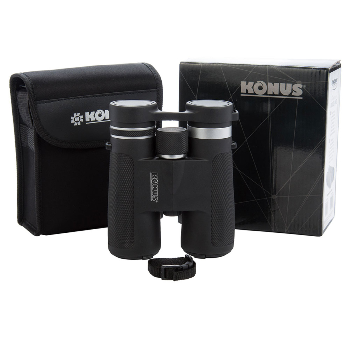 Бінокль KONUS WOODLAND 10x42 Чорний