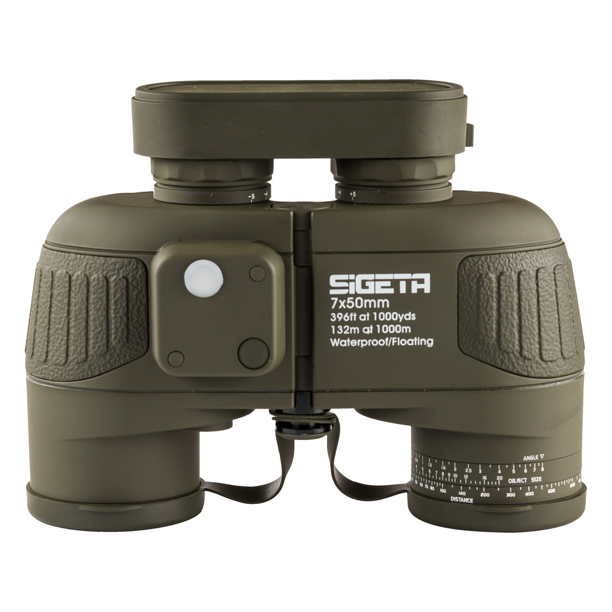 Бінокль морський SIGETA Admiral 7x50 Military floating/compass/reticle Олива