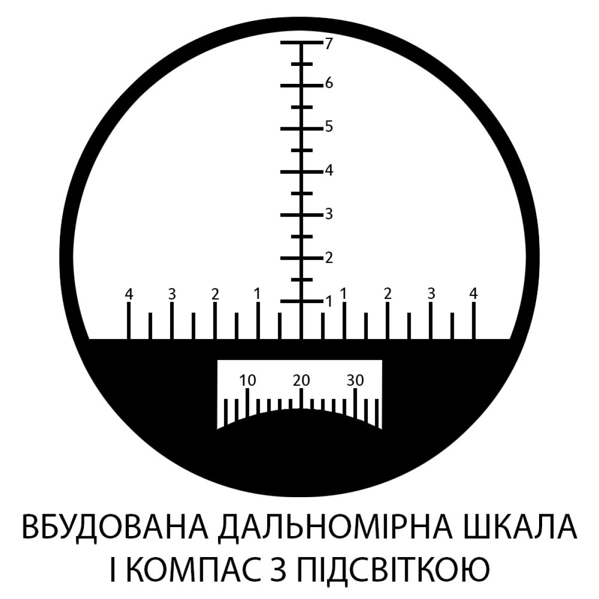 Бінокль морський SIGETA General 10x50 floating/compass/reticle
