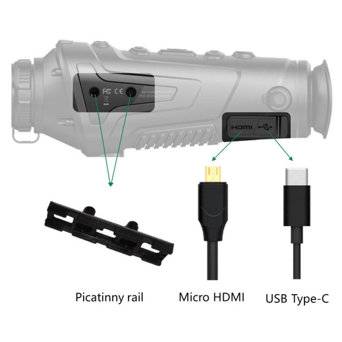 Тепловізійний монокуляр GUIDE TrackIR 400x300px 50мм